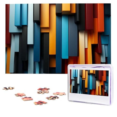 Puzzles, 1000 Teile, personalisiertes Puzzle, Streifenarrangement, Fotopuzzle mit Aufbewahrungstasche, herausforderndes Bilderpuzzle für Erwachsene, Bilderpuzzle für Familie, Dekor-Puzzle, 74,9 x 50 Puzzles, 1000 Teile, personalisiertes Puzzle, Streifenarrangement, Fotopuzzle mit Aufbewahrungstasche, herausforderndes Bilderpuzzle für Erwachsene, Bilderpuzzle für Familie, Dekor-Puzzle, 74,9 x 50 von HQaxsfQxnr