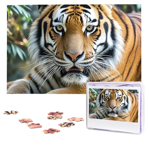 Puzzles, 1000 Teile, personalisiertes Puzzle, Wildtiere, Tiger, Fotopuzzle mit Aufbewahrungstasche, herausforderndes Bilderpuzzle für Erwachsene, Bilderpuzzle für Familie, Dekor-Puzzle, 74,9 x 50 cm Puzzles, 1000 Teile, personalisiertes Puzzle, Wildtiere, Tiger, Fotopuzzle mit Aufbewahrungstasche, herausforderndes Bilderpuzzle für Erwachsene, Bilderpuzzle für Familie, Dekor-Puzzle, 74,9 x 50 cm von HQaxsfQxnr
