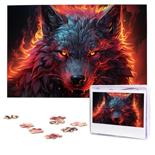 Puzzles, 1000 Teile, personalisiertes Puzzle, zusammen brennen, Fotopuzzle mit Aufbewahrungstasche, herausforderndes Bilderpuzzle für Erwachsene, Bilderpuzzle für Familie, Dekor-Puzzle, 74,9 x 50 cm von HQaxsfQxnr