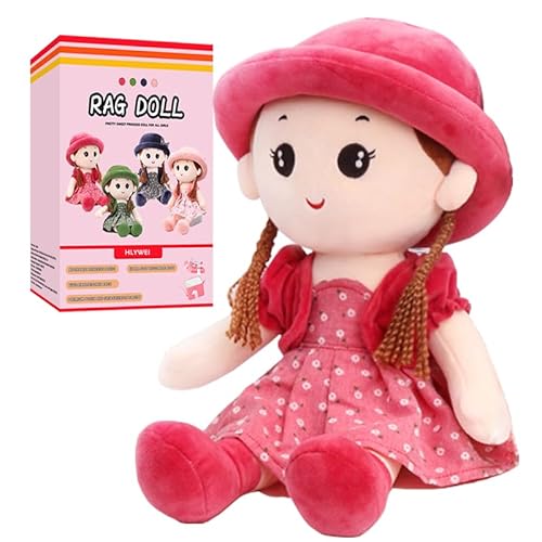 HRXYYCX Weiche kuschelige Prinzessin-Stoffpuppe mit abnehmbarem Kleid und Hut, Plüschspielzeug für Babys, Mädchen, niedliche Cartoon-Puppe, Geburtstagsgeschenk, Taufgeschenk HRXYYCX Weiche kuschelige Prinzessin-Stoffpuppe mit abnehmbarem Kleid und Hut, Plüschspielzeug für Babys, Mädchen, niedliche Cartoon-Puppe, Geburtstagsgeschenk, Taufgeschenk von HRXYYCX