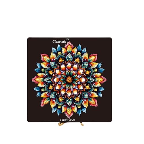 Flowing Gold and Colorful, Mandala Series Wooden Puzzles - Exquisite and Colorful Mandala Patterns, Laser Cut Puzzles, Suitable for Adults to Relax and Relax, Ideal Gift and Home Decorati Flowing Gold and Colorful, Mandala Series Wooden Puzzles - Exquisite and Colorful Mandala Patterns, Laser Cut Puzzles, Suitable for Adults to Relax and Relax, Ideal Gift and Home Decorati von HSETIY