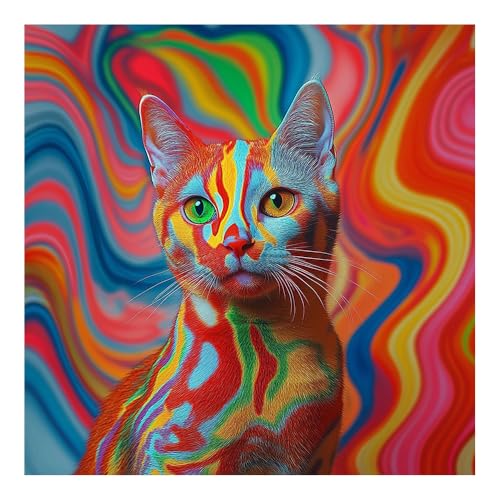 Holzpuzzle der Regenbogenkatze - EIN traumhaftes Puzzle-Erlebnis, das das räumliche Bewusstsein und die Konzentration der Kinder fördert, ideal für Familienspiele Holzpuzzle der Regenbogenkatze - EIN traumhaftes Puzzle-Erlebnis, das das räumliche Bewusstsein und die Konzentration der Kinder fördert, ideal für Familienspiele von HSETIY
