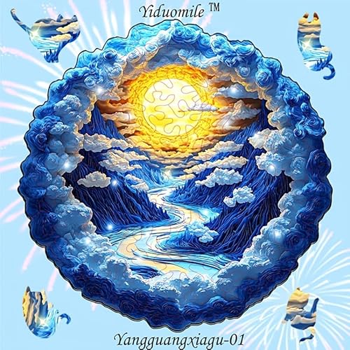 Holzpuzzle der Sonnenschlucht - EIN Puzzle-Abenteuer, das Kinder dazu ermutigt, die Sonne zu erkunden und Teamgeist sowie Geschicklichkeit zu entwickeln Holzpuzzle der Sonnenschlucht - EIN Puzzle-Abenteuer, das Kinder dazu ermutigt, die Sonne zu erkunden und Teamgeist sowie Geschicklichkeit zu entwickeln von HSETIY