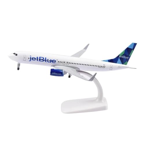 20 cm für JetBlue Airlines B737 Flugzeugmodell aus Metall Druckguss Flugzeugmodell Boeing 737 von HSEYWVDJF