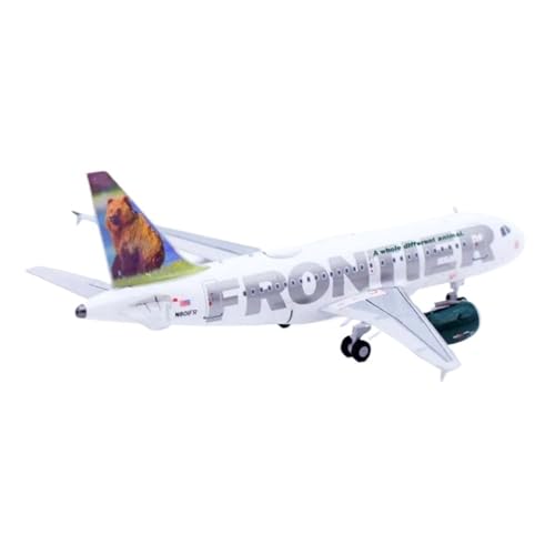 Aluminium Sammler Flugzeugmodell Skala 1:400 Für Druckguss Flugzeug Modell Frontier Airlines Grizzly Airbus A318-100 von HSEYWVDJF