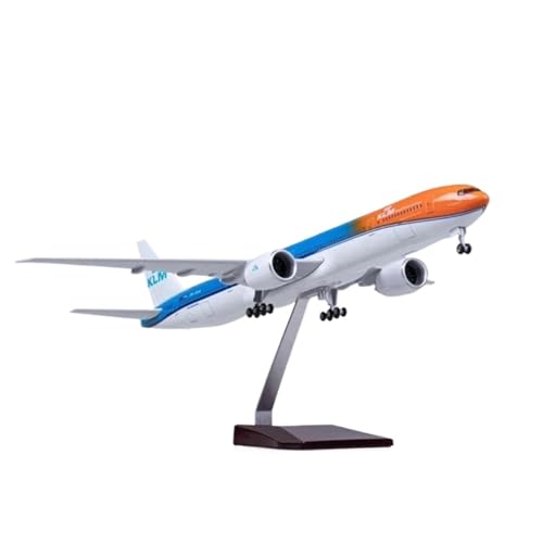 Flugzeugmodell, 47 cm, Maßstab 1/157, für Flugzeug B777 KLM Royal Dutch Airlines Miniatur-Flugzeug Spielzeug aus Metall mit Licht Flugzeugmodell, 47 cm, Maßstab 1/157, für Flugzeug B777 KLM Royal Dutch Airlines Miniatur-Flugzeug Spielzeug aus Metall mit Licht von HSEYWVDJF