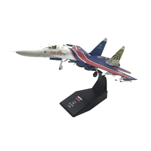 Flugzeugmodell 1/100 Russische Flugzeugjagd Auf 35 Flugzeug Druckgusslegierungsmodell 1:100 Metallflugzeug(SU27 Performing) von HSEYWVDJF