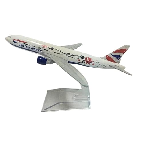 Flugzeugmodell 16 cm für British Airways Plum Blossom Boeing B777 Druckguss-Metall-Flugzeugmodell 1:400 Statische Anzeige des Flugzeugs (BRITISH b777) von HSEYWVDJF