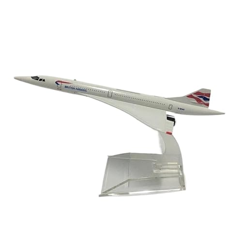 Flugzeugmodell 16 cm für British Airways Plum Blossom Boeing B777 Druckguss-Metall-Flugzeugmodell 1:400 Statische Anzeige des Flugzeugs (British Concord) von HSEYWVDJF