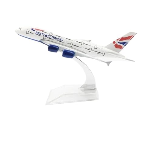 Flugzeugmodell von British Airways für Airbus A380, Flugzeug mit 16 cm, aus Druckguss-Metalllegierung, 1:400, Spielzeugflugzeug Flugzeugmodell von British Airways für Airbus A380, Flugzeug mit 16 cm, aus Druckguss-Metalllegierung, 1:400, Spielzeugflugzeug von HSEYWVDJF