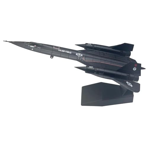 Modell-Flugzeug-Ornament aus Metallguss, Maßstab 1:144, für Lockheed SR71 SR-71 Blackbird 06937(17972) von HSEYWVDJF