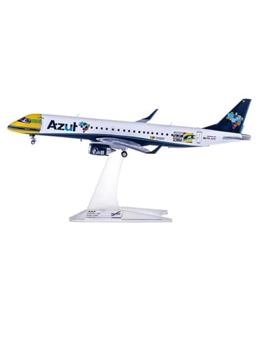 Modellflugzeug Diecast Maßstab 1:200 für 557030 Blau Embraer ERJ-195 PR-AYU Flugzeugmodell aus Legierung Flugzeug aus Metall von HSEYWVDJF