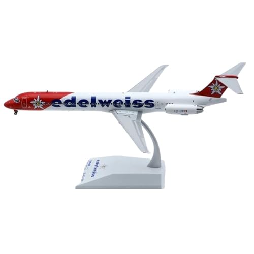 Modellflugzeug Modell im Maßstab 1:200 für Edelweiss Mcdonnell Douglas MD-83 Airlines, Flugzeuge aus Gusseisen, Spielzeug, Flugzeug Modellflugzeug Modell im Maßstab 1:200 für Edelweiss Mcdonnell Douglas MD-83 Airlines, Flugzeuge aus Gusseisen, Spielzeug, Flugzeug von HSEYWVDJF