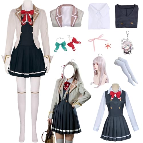 HSJZBQSM Anime Mikhailovna Kujou Cosplay Schuluniform Komplettset mit Perücke für Halloween (Anzug + Perücke, M) von HSJZBQSM