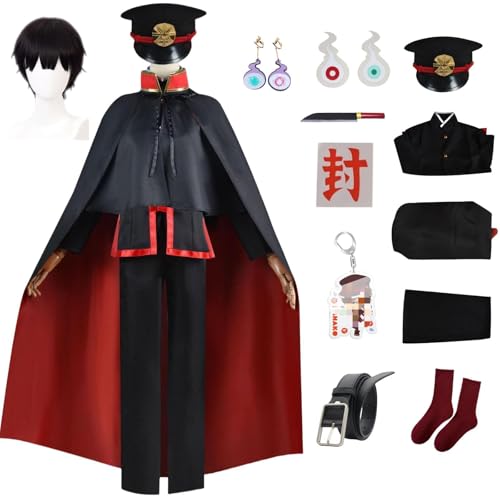 HSJZBQSM Nene Yashiro Costume Costume con parrucche Abito Full Set Wilet Legato Hanako Kun Cosplay Unifort Abito di Halloween (Uomini+parrucca, Small) von HSJZBQSM