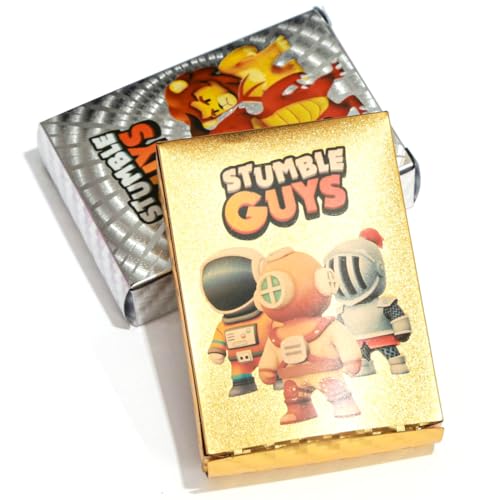 HSKRKOW 110 PCS Stumbling Trading Cards Anime Sammelkarten Karten Set Spiel Geburtstagsgeschenk für Fans Anime Enthusiasten (Gold + Silber) von HSKRKOW