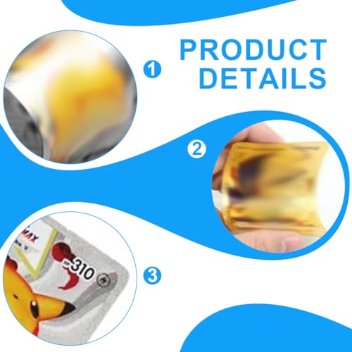 HSKRKOW Golden Seltene Karten Set,Sammelkarten, Metall Karten,Karten Gold,Anime Trading Karten Für Kinder Englisch (Gold + Silber) von HSKRKOW