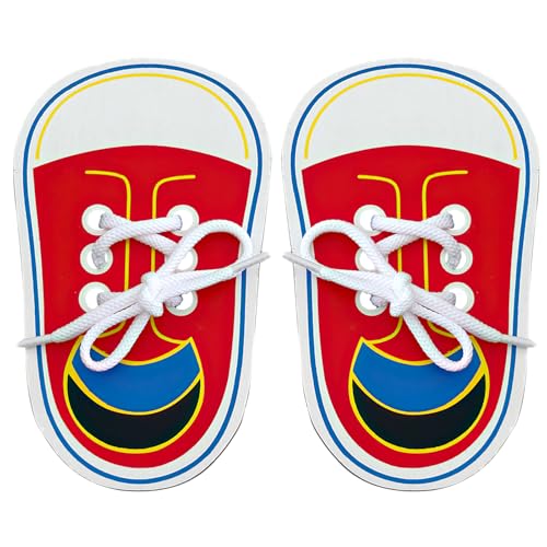 HSLPSM 2 Stück Schleife Binden Lernen Kinder, Motorikspielzeug, SchnüRschuh aus Holz, Schuhe Binden Lernen Kinder, Lehrmittel für Kinder, FrüHes Lernen für SchnüRsenkel-Spielzeug, Spielzeug Baby HSLPSM 2 Stück Schleife Binden Lernen Kinder, Motorikspielzeug, SchnüRschuh aus Holz, Schuhe Binden Lernen Kinder, Lehrmittel für Kinder, FrüHes Lernen für SchnüRsenkel-Spielzeug, Spielzeug Baby von HSLPSM