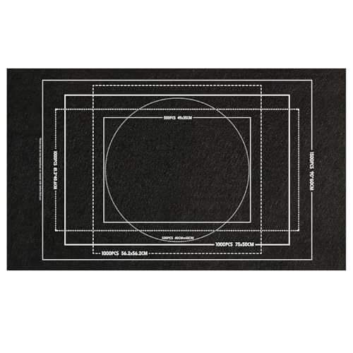 Puzzelmatten für Puzzle Bis 1000, Puzzlematte, Puzzle Teppich Matte für bis zu 1500 Teile, Praktisches Zubehör zur Transportieren Aufbewahrung von Puzzles, Rolle Matte puzzl (Schwarze) von HSLPSM