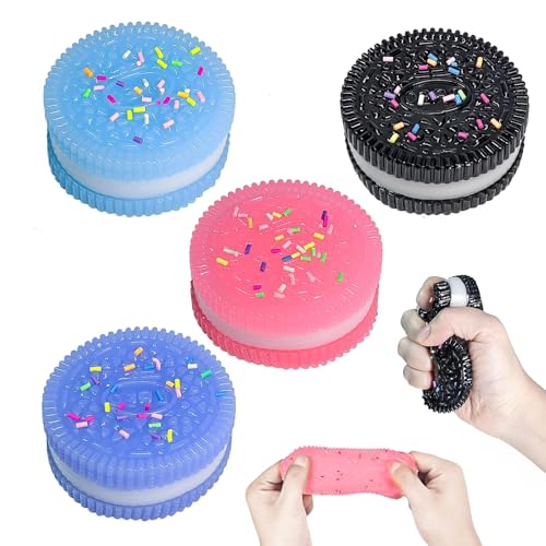 Biscuit Stress Relief Toy, 4 Stück Anti Stress Spielzeug Keks, Squishy Squeeze Toy, Cookie Stress Relief Toy für Angst Biscuit Stress Relief Toy, 4 Stück Anti Stress Spielzeug Keks, Squishy Squeeze Toy, Cookie Stress Relief Toy für Angst von HSMHLYYB