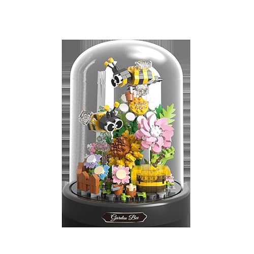 HSMHLYYB Blumen Bausteine Set, Schmetterlings Blumenstrauß Baustein Set, Bausteine Blumen von HSMHLYYB