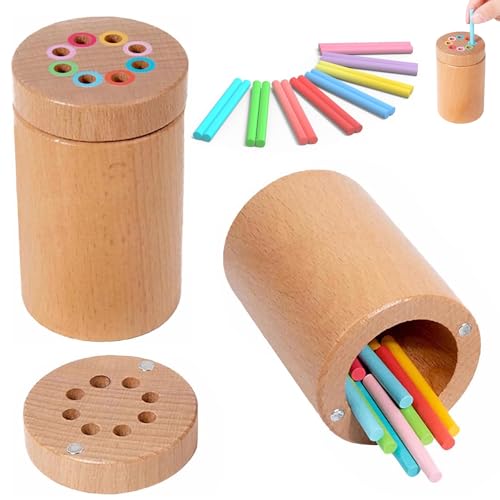 Montessori Spielzeug ab 1 2 3 Jahre, 8 Farben Sortierspiel, Holz Sortier spielzeug, Holzspielzeug Kinder, Holzspielzeug Sensorik Spielzeug Baby, Motorikspielzeug Geburtstagsgeschenk Mädchen & Jungen Montessori Spielzeug ab 1 2 3 Jahre, 8 Farben Sortierspiel, Holz Sortier spielzeug, Holzspielzeug Kinder, Holzspielzeug Sensorik Spielzeug Baby, Motorikspielzeug Geburtstagsgeschenk Mädchen & Jungen von HSMHLYYB