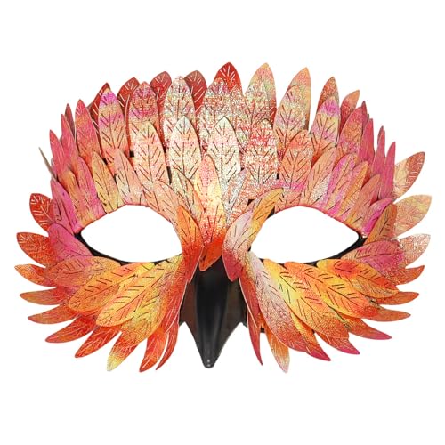 HSSPYY Elegante Vogelmaske Halbgesichtsmaske für Karneval Federdesign, Plastikmasken mit falschen für Faschingsfeiern Perfekt für Maskenbälle Fasching Kostümpartys und Shows HSSPYY Elegante Vogelmaske Halbgesichtsmaske für Karneval Federdesign, Plastikmasken mit falschen für Faschingsfeiern Perfekt für Maskenbälle Fasching Kostümpartys und Shows von HSSPYY