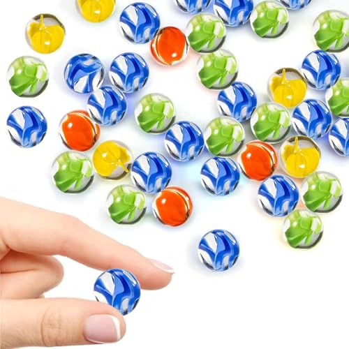 HSYTEK 80 Stück 14mm Glasmurmeln, Bunt Murmeln Glas für Kinder, Glaskugeln, Glasmurmeln Deko Murmeln für Murmelspiel Haus Pflanzen Dekoration HSYTEK 80 Stück 14mm Glasmurmeln, Bunt Murmeln Glas für Kinder, Glaskugeln, Glasmurmeln Deko Murmeln für Murmelspiel Haus Pflanzen Dekoration von HSYTEK