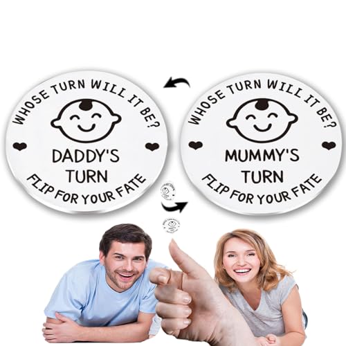 HSYTEK Geschenke Zur Geburt,Entscheidungsmünze für Neue Eltern,Taufgeschenk Junge und Mädchen,Lustige Baby Geschenk, Werdender Papa Mütter Geschenk Schwangerschaft Geschenk Weihnachten Thanksgiving HSYTEK Geschenke Zur Geburt,Entscheidungsmünze für Neue Eltern,Taufgeschenk Junge und Mädchen,Lustige Baby Geschenk, Werdender Papa Mütter Geschenk Schwangerschaft Geschenk Weihnachten Thanksgiving von HSYTEK