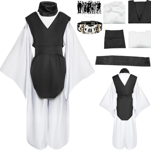 HSZCSMGS Choso Cosplay Kostüm Top Hosen Zubehör Choso Perücke Set Mahito Cosplay Kostüm Halloween-Party (Schwarz, XL) von HSZCSMGS
