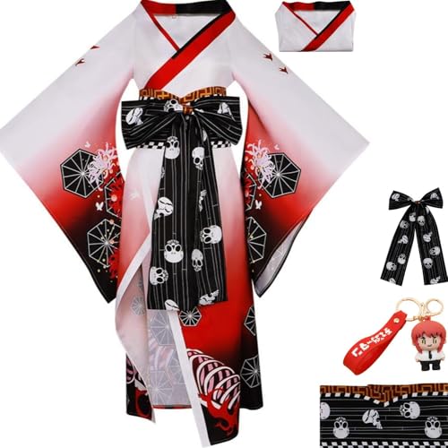 HSZCSMGS Makima Cosplay Kostüme Mantel Zubehör Makima Perücke Set Makima Kostüm Halloween-Party (Weiß, S) von HSZCSMGS