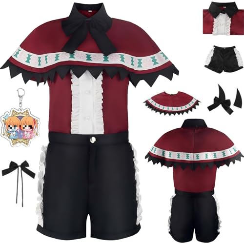 HSZCSMGS Oshinoko Cosplay Kostüm Top Shorts Perücke Zubehör Set Arima Kana Cosplay Kostüm Halloween-Party (Rot, XXL) von HSZCSMGS