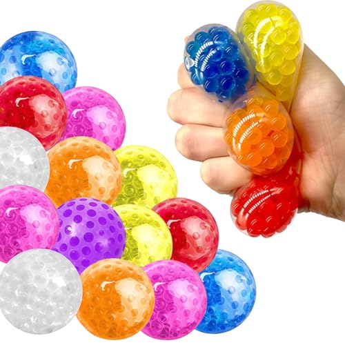 10 Stück Anti Stress Spielzeug Set Anti Stress Spielzeug Bälle Squeeze Ball Stressbälle zum Entspannen Antistressbälle für Kinder Erwachsene Mitgebsel von HTGWCG