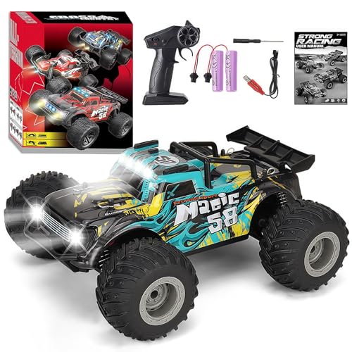 20KM/H 1:16 RC Auto,𝖥𝖾𝗋𝗇𝗀𝖾𝗌𝗍𝖾𝗎𝖾𝗋𝗍𝖾𝗌 𝖠𝗎𝗍𝗈,𝟦𝖶𝖣 𝖢𝗋𝖺𝗐𝗅𝖾𝗋 𝖬𝗈𝗇𝗌𝗍𝖾𝗋𝗍𝗋𝗎𝖼𝗄 𝖿ü𝗋 𝖤𝗋𝗐𝖺𝖼𝗁𝗌𝖾𝗇𝖾 𝗎𝗇𝖽 𝖪𝗂𝗇𝖽𝖾𝗋 𝟪+𝖱𝖢 𝖡𝗎𝗀𝗀𝗒 𝗆𝗂𝗍 Fahrradklingel von HTGWCG