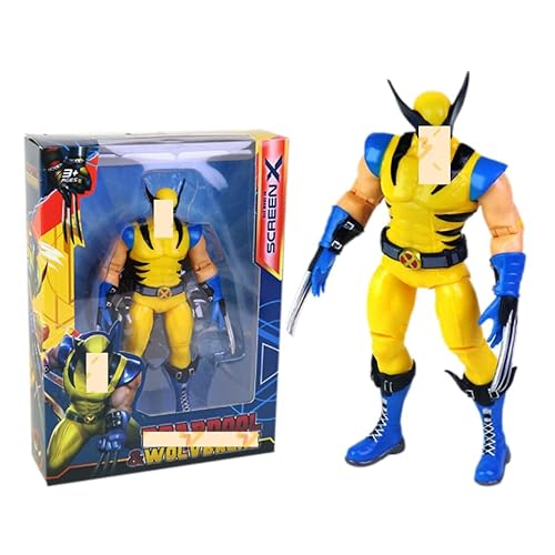 Anime Figuren, 18CM Actionfiguren, Anime Hero Figur, Golden Wolf Action Figur Spielzeug Film Figuren Dekoration Statue Modell PVC Puppe Dekoration für Kinder Sammlung Modell (Box) von HTGWCG