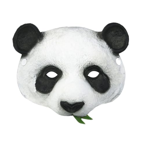 HTGWCG Panda Faschingsmaske Halloween-Maske, Tiermaske Panda mit Bambusblättern, Gesicht Dekorationen für Karneval bar Party Niedlich Streich Spielzeug Cosplay Requisiten HTGWCG Panda Faschingsmaske Halloween-Maske, Tiermaske Panda mit Bambusblättern, Gesicht Dekorationen für Karneval bar Party Niedlich Streich Spielzeug Cosplay Requisiten von HTGWCG