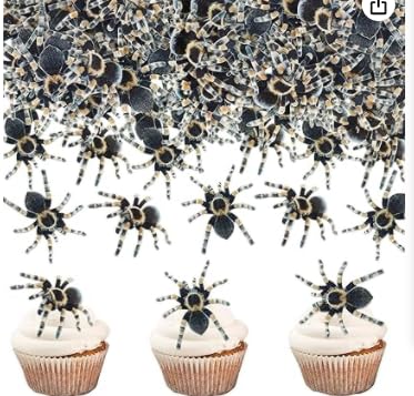 Halloween Deko Kürbis Cupcake Topper Aufsätze Dekorationen Schwarz Kürbis Tortendeko Glitzernde Pumpkin Halloween Party DekoGeburtstagsbaby Geschenk von HTGWCG