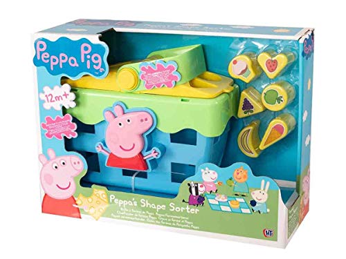 HTI Toys 1684446.INF Peppa Pig 1684446-Steckbox Picknick Shape SORTER Picnic Steckspielzeug Picknickkorb Set mit Soundeffekten, verschieden von CYPBRANDS