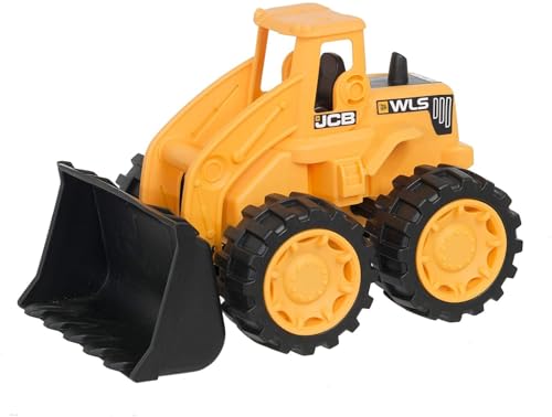 HTI JCB - Kids Toys - JCB Construction Wheeled Loader Truck Toy - Kids' Play Figures & Vehicles - Construction Vehicles and Trucks - 2 Year Old Boy and Girl Plus von HTI