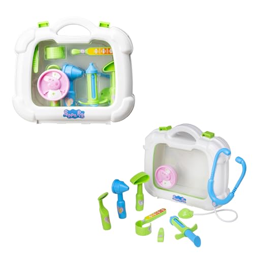 HTI Peppa Pig's Medizin-Krankenschwester-Koffer | inklusive 10+ Zubehör mit Tragetasche | Medizinisches Spielset für Kinder | Notfall-Medizin-Set für Kinder | Rollenspiel Ler HTI Peppa Pig's Medizin-Krankenschwester-Koffer | inklusive 10+ Zubehör mit Tragetasche | Medizinisches Spielset für Kinder | Notfall-Medizin-Set für Kinder | Rollenspiel Ler von HTI
