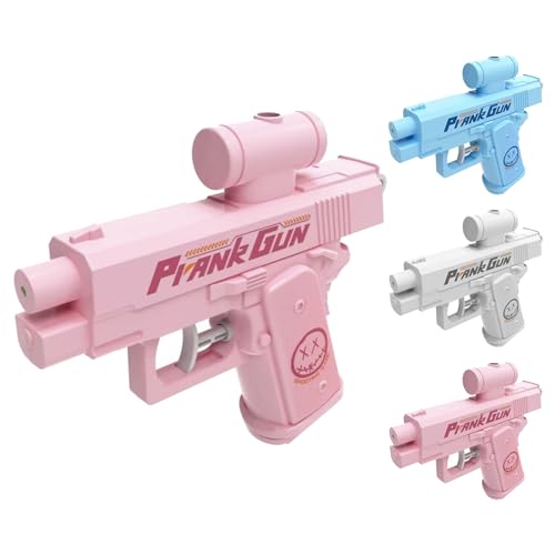 HTIKH Prank Two-Way Water Gun, Prank Squirt Gun, Reverse Water Guns, Creative Pranks Battle Toy Waters Guns Fight (Pink) von HTIKH