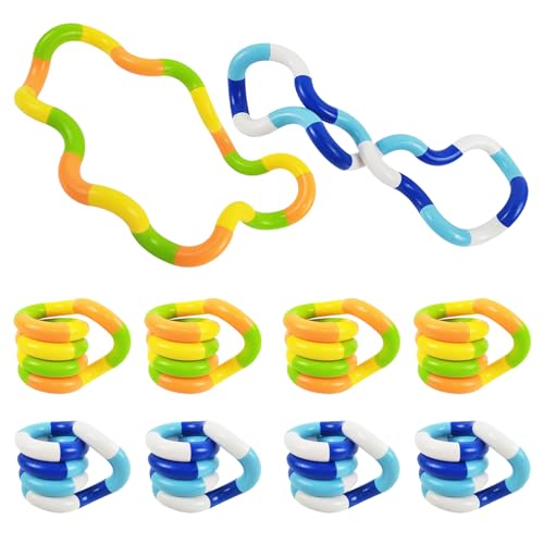 HTTDSLF 10 Stück Fidget Toys Set, Tangle Autismus Spielzeug, Twister Fidget Toy, Anti Stress Spielzeug, Hand Tangle Autismus, Stim Toy for Stress Relief Children für Autismus HTTDSLF 10 Stück Fidget Toys Set, Tangle Autismus Spielzeug, Twister Fidget Toy, Anti Stress Spielzeug, Hand Tangle Autismus, Stim Toy for Stress Relief Children für Autismus von HTTDSLF
