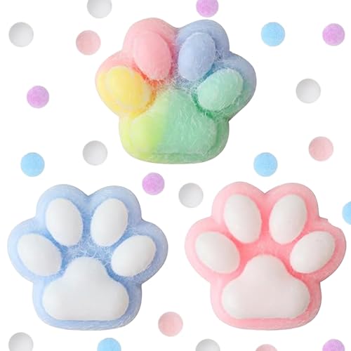 HTTDSLF 3 Stücke Fufu Squishy, Taba Squishy, Cat Paw Squeeze Toy, Katzenpfoten Quetschspielzeug Cat Paw Squishy, Anti Stress Spielzeug, zum Konzentrieren, Angst Relief, Anti Stress HTTDSLF 3 Stücke Fufu Squishy, Taba Squishy, Cat Paw Squeeze Toy, Katzenpfoten Quetschspielzeug Cat Paw Squishy, Anti Stress Spielzeug, zum Konzentrieren, Angst Relief, Anti Stress von HTTDSLF