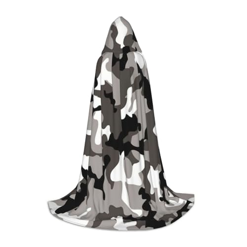 Ack grau-weißer Camouflage-Umhang mit Kapuze, Cosplay, Umhang und Hexenumhang, Uni, Halloween-Kapuzenumhang Ack grau-weißer Camouflage-Umhang mit Kapuze, Cosplay, Umhang und Hexenumhang, Uni, Halloween-Kapuzenumhang von HTTUP