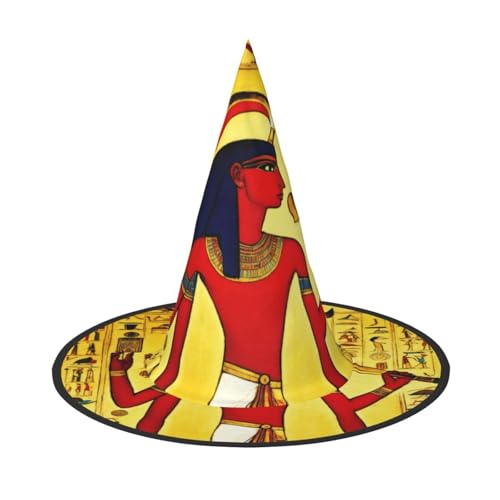 Antikes Ägypten Stammes-Serie, Druck, Karneval, Halloween, Hexenhut, Kostüm, Zubehör, faltbare Kappe, Party, Maskerade Dekor von HTTUP