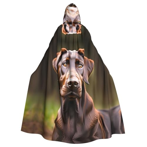 Brauner Labrador-Retriever-Aufdruck, mit Kapuze, Umhang für Damen und Herren, für Karneval, Cosplay, Partys Brauner Labrador-Retriever-Aufdruck, mit Kapuze, Umhang für Damen und Herren, für Karneval, Cosplay, Partys von HTTUP
