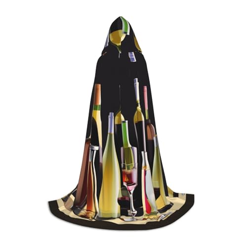 Cocktail-Gläser und Weinflaschen, bedruckt, Urlaub, Party, Kapuzenumhang für Halloween, Dekoration, Karneval, Geschenke, Cosplay, Mottopartys Cocktail-Gläser und Weinflaschen, bedruckt, Urlaub, Party, Kapuzenumhang für Halloween, Dekoration, Karneval, Geschenke, Cosplay, Mottopartys von HTTUP