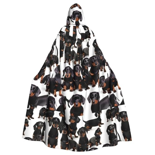 Dackel-Weiner Haustier-Hunde-Umhang mit Kapuze für Damen und Herren, für Karneval, Cosplay, Partys Dackel-Weiner Haustier-Hunde-Umhang mit Kapuze für Damen und Herren, für Karneval, Cosplay, Partys von HTTUP