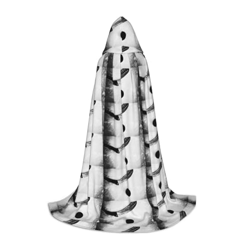 Eishockey Kunstdruck Halloween Mantel mit Kapuze Cosplay Umhang & Hexe Mantel - Uni Halloween Mantel mit Kapuze von HTTUP