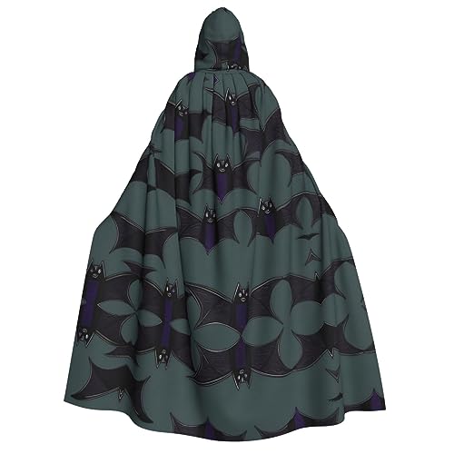 Fledermausmuster-Druck, vielseitiger Kapuzenumhang, Uni-Kostüm, Karneval, Umhang, Geschenke, Cosplay, Themen-Events Fledermausmuster-Druck, vielseitiger Kapuzenumhang, Uni-Kostüm, Karneval, Umhang, Geschenke, Cosplay, Themen-Events von HTTUP